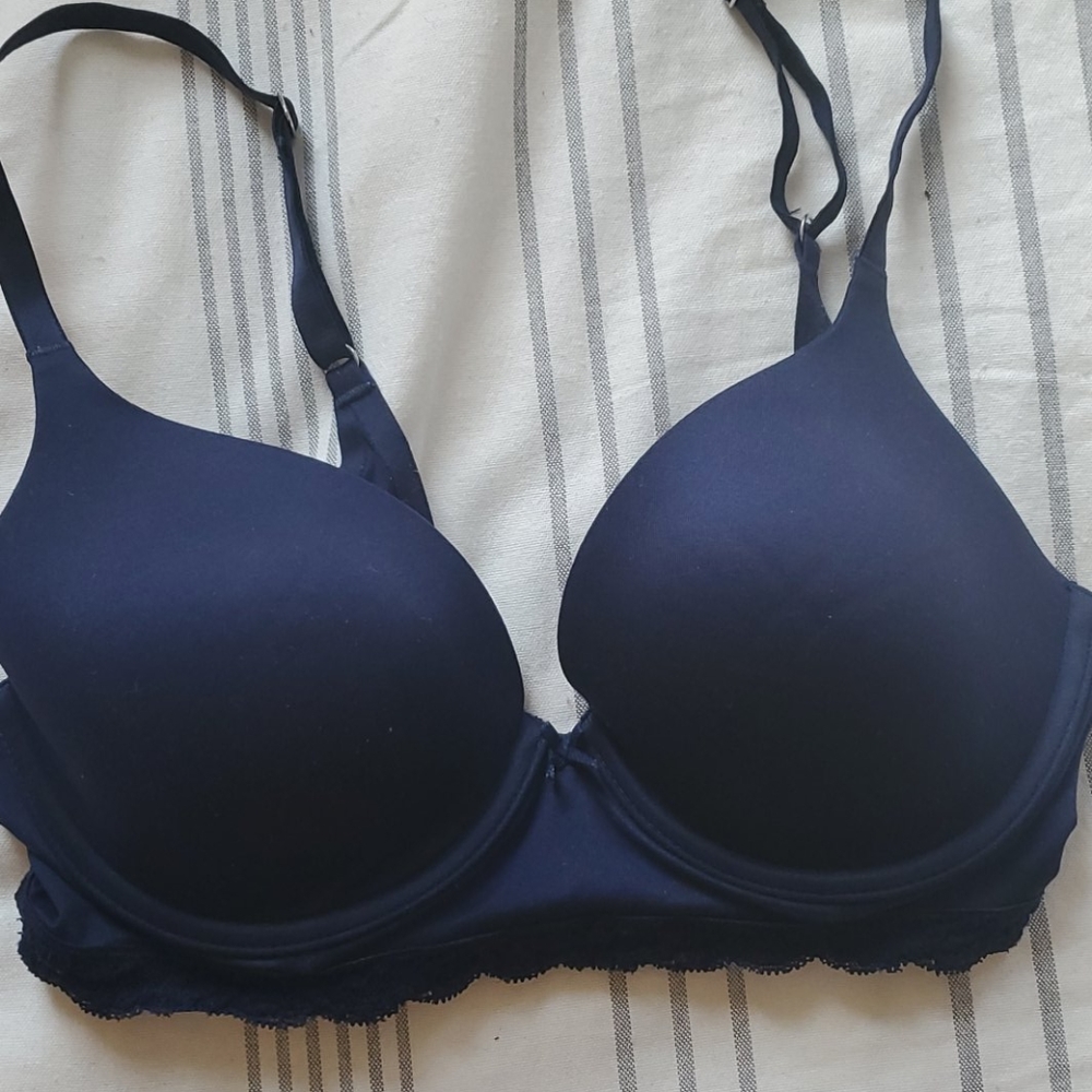 Aerie Navy Blue 32C Sunnie Lightly Lined Bra